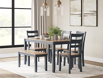 Gesthaven Counter Height Dining Table and 4 Barstools (Set of 5)