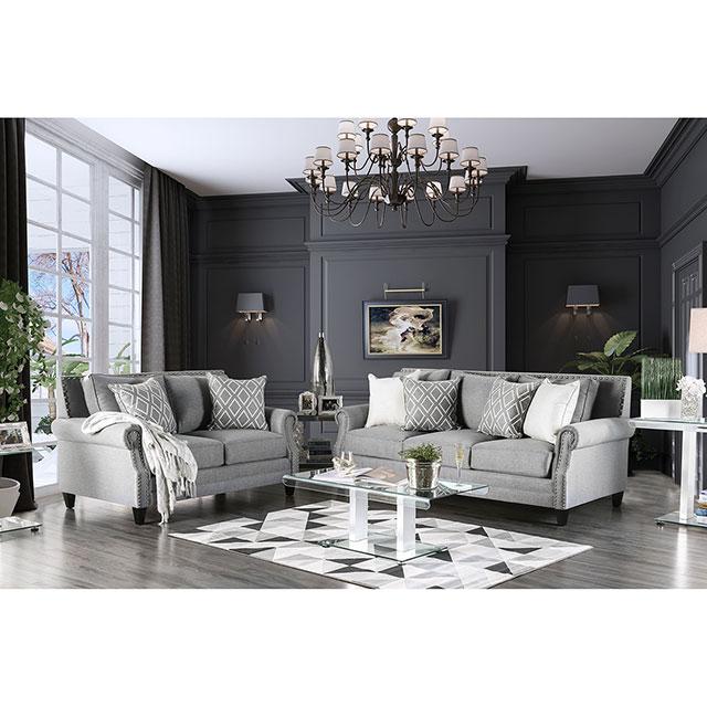 Giovanni Gray Love Seat