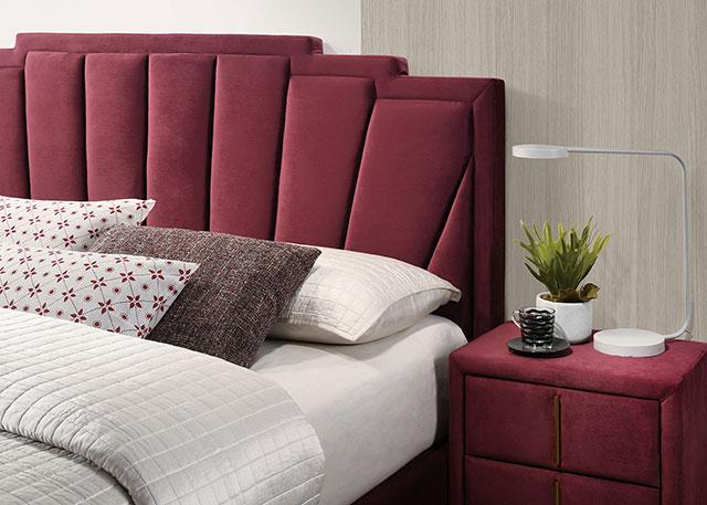 FLORIZEL Queen Bed, Red