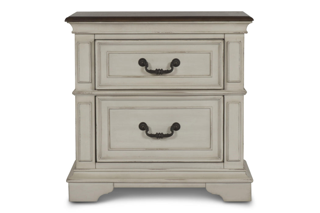 ANASTASIA NIGHTSTAND - ANT. WHITE