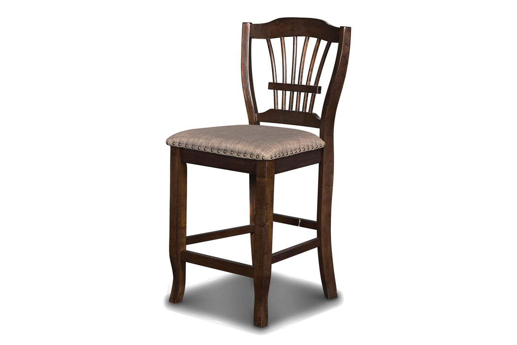 BIXBY  COUNTER  CHAIR (2 PER CARTON)-ESPRESSO image