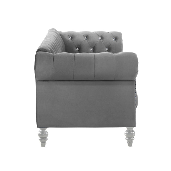 EMMA CRYSTAL CHAIR-GRAY