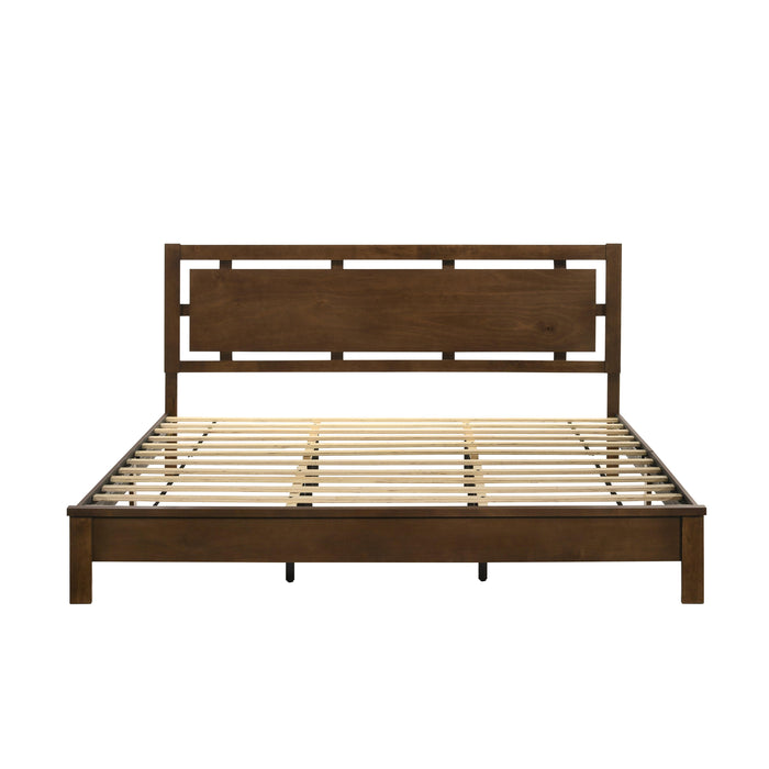 GEMINI 5/0 Q PANEL BED-HB/FB/RAILS-NATURAL