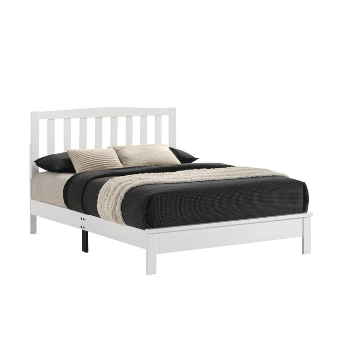 LEO 4/6 F SLAT BED-HB/FB/RAILS-WHITE image