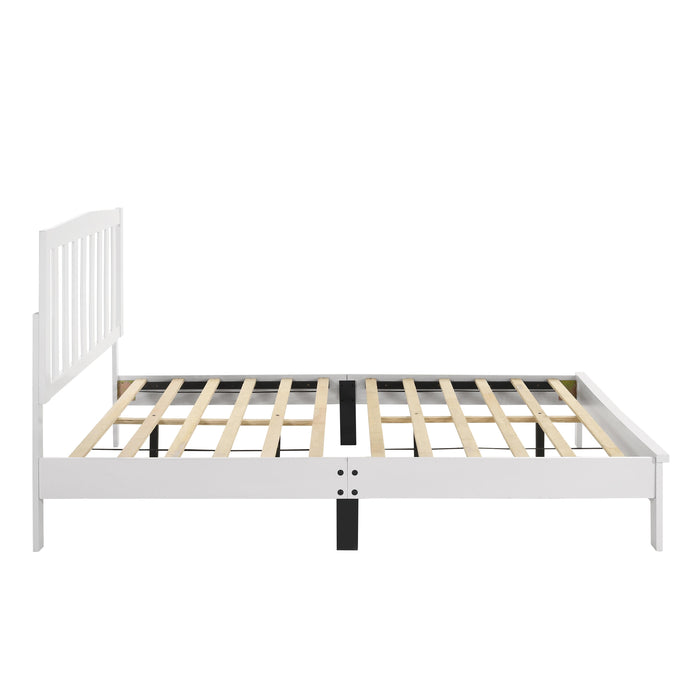 LEO 4/6 F SLAT BED-HB/FB/RAILS-WHITE