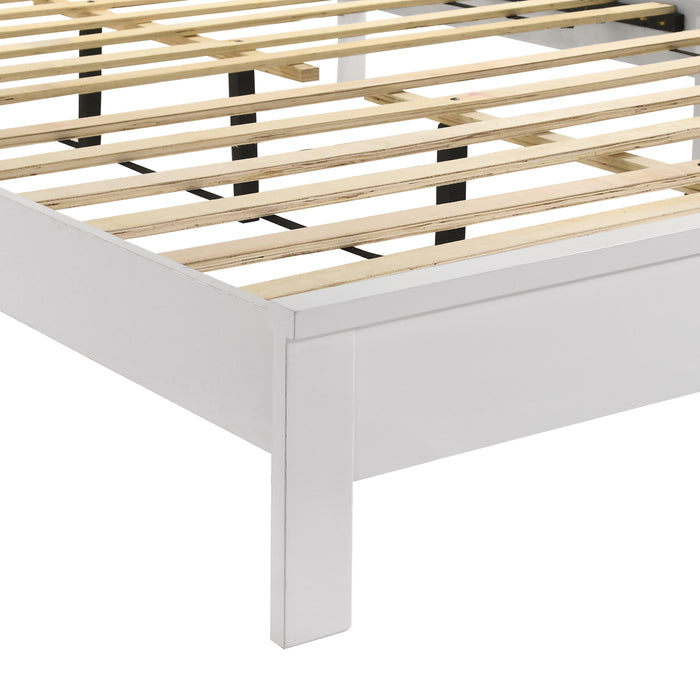 LEO 4/6 F SLAT BED-HB/FB/RAILS-WHITE