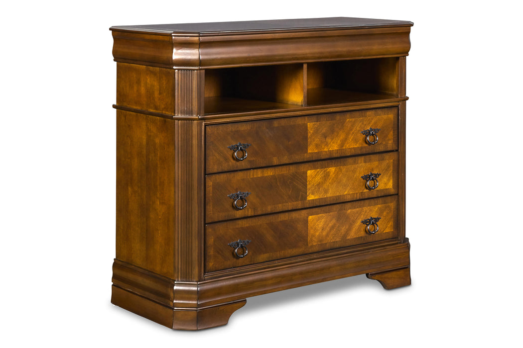 SHERIDAN MEDIA CHEST- BURNISHED CHERRY image