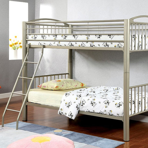 Lovia Metallic Gold Twin/Twin Bunk Bed image